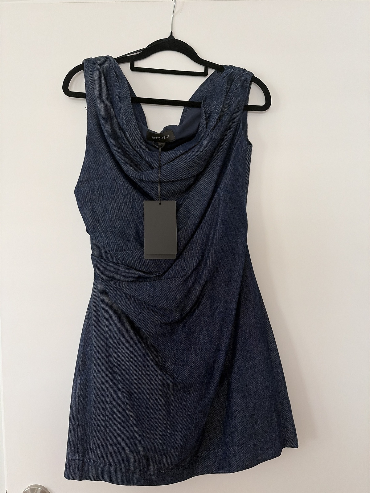 denim mini dress
