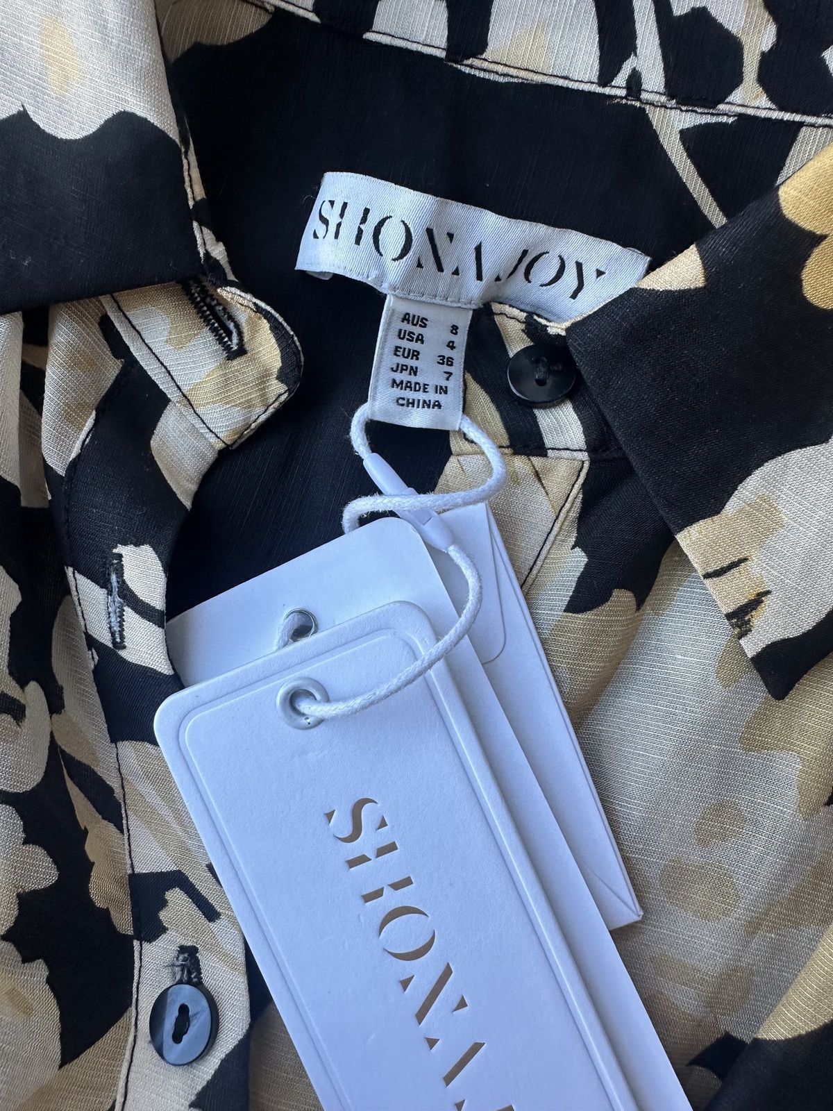 XENIA DRAPED SHIRT MINI DRESS - size 8