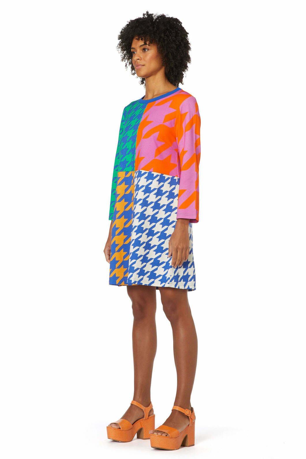 Houndstooth Tee Dress