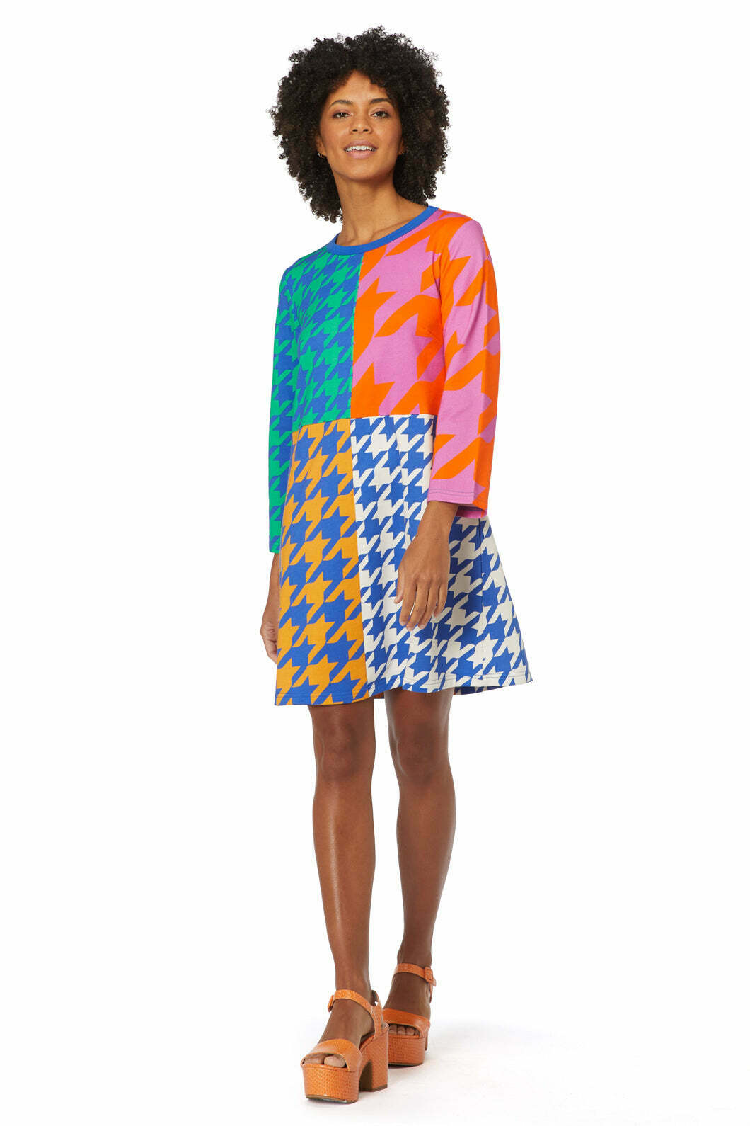 Houndstooth Tee Dress