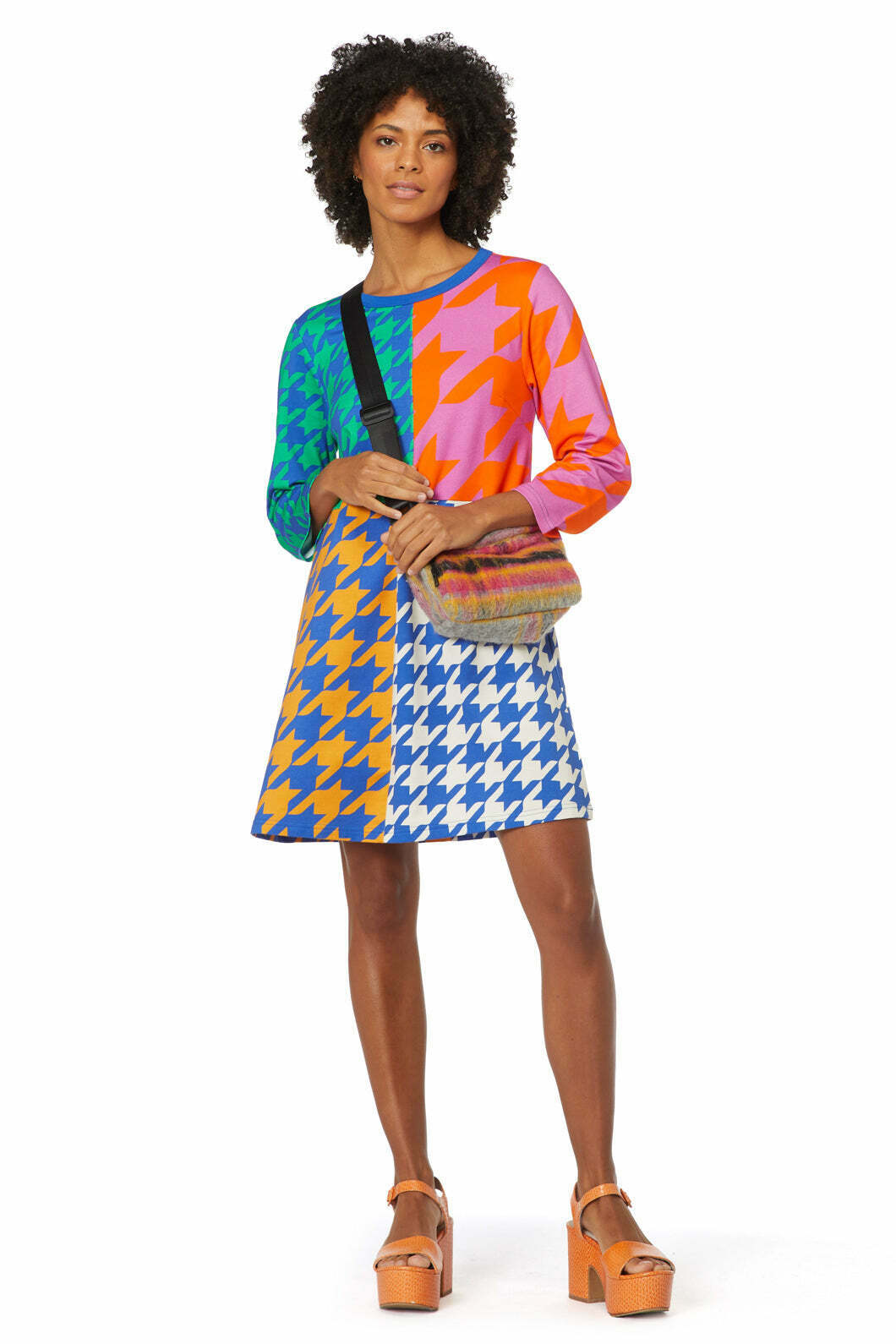 Houndstooth Tee Dress