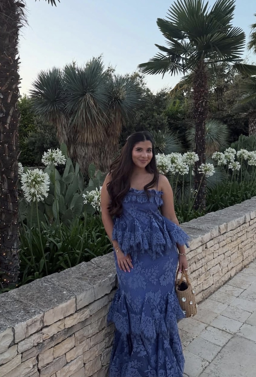 Eden Lace Handkerchief Dress Blue Size 1/AU10