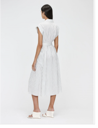 Soft Pinstripe Shirt Dress