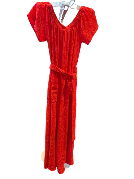 Red jumpsuit 