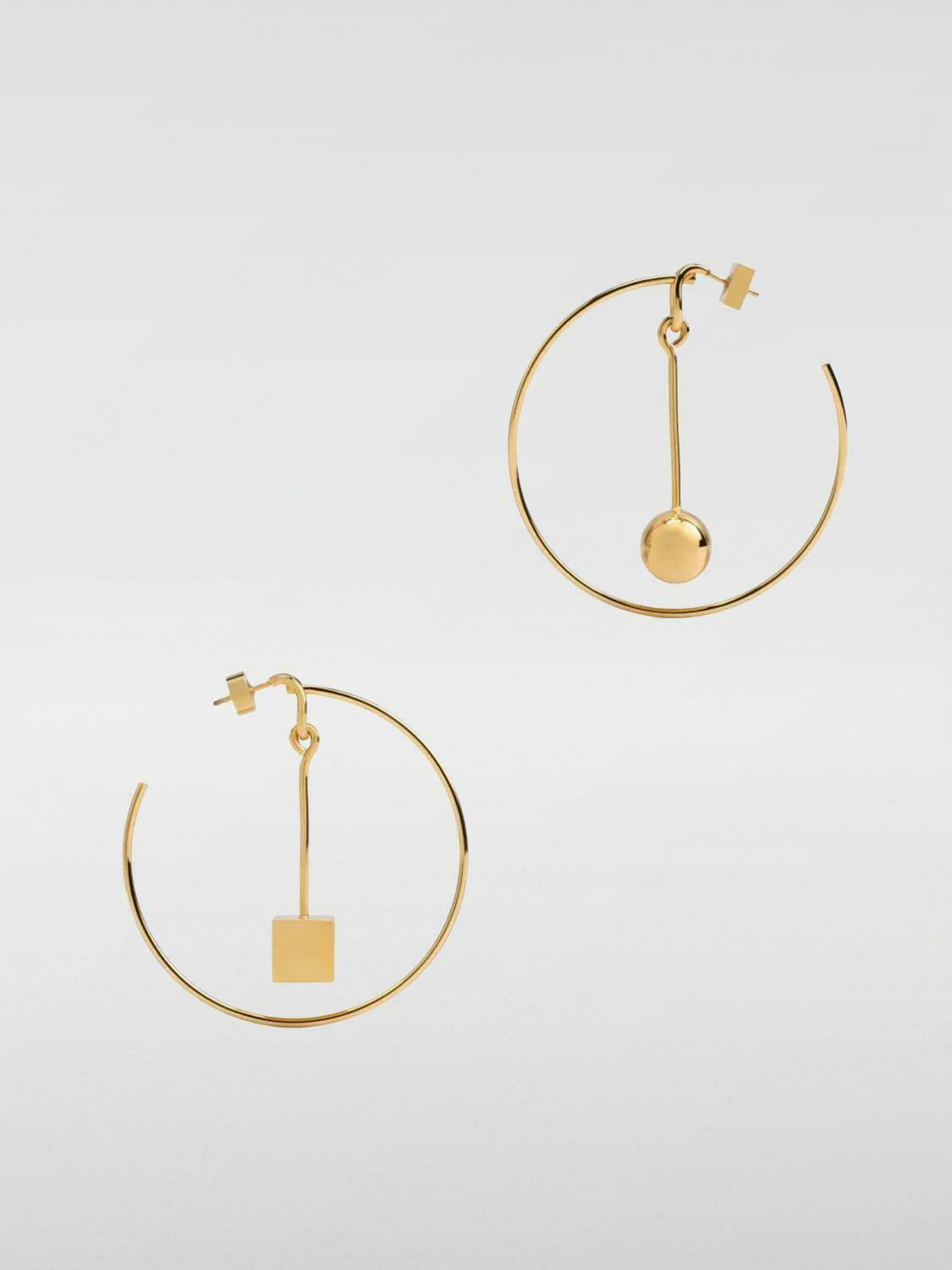 Geometric Hoop Earrings - Gold / U EU