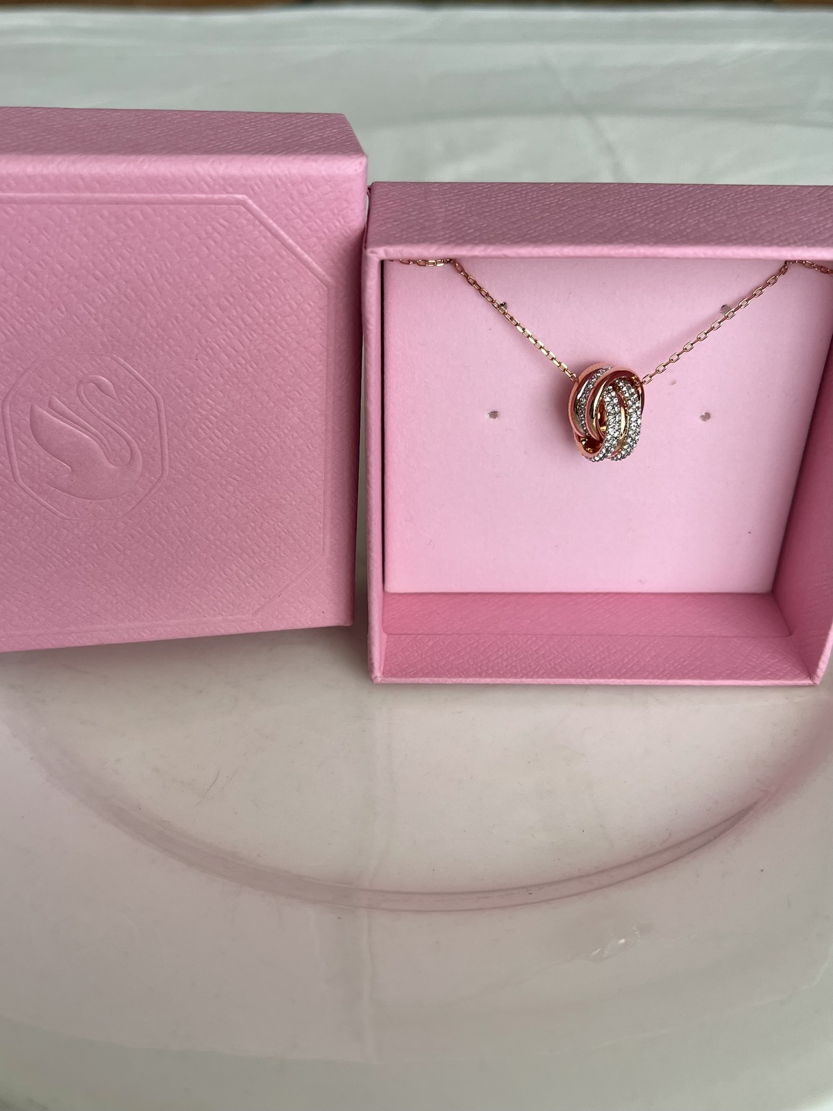 FURTHER ROSE GOLD PENDANT NECKLACE - 18K ROSE GOLD PLATED - 