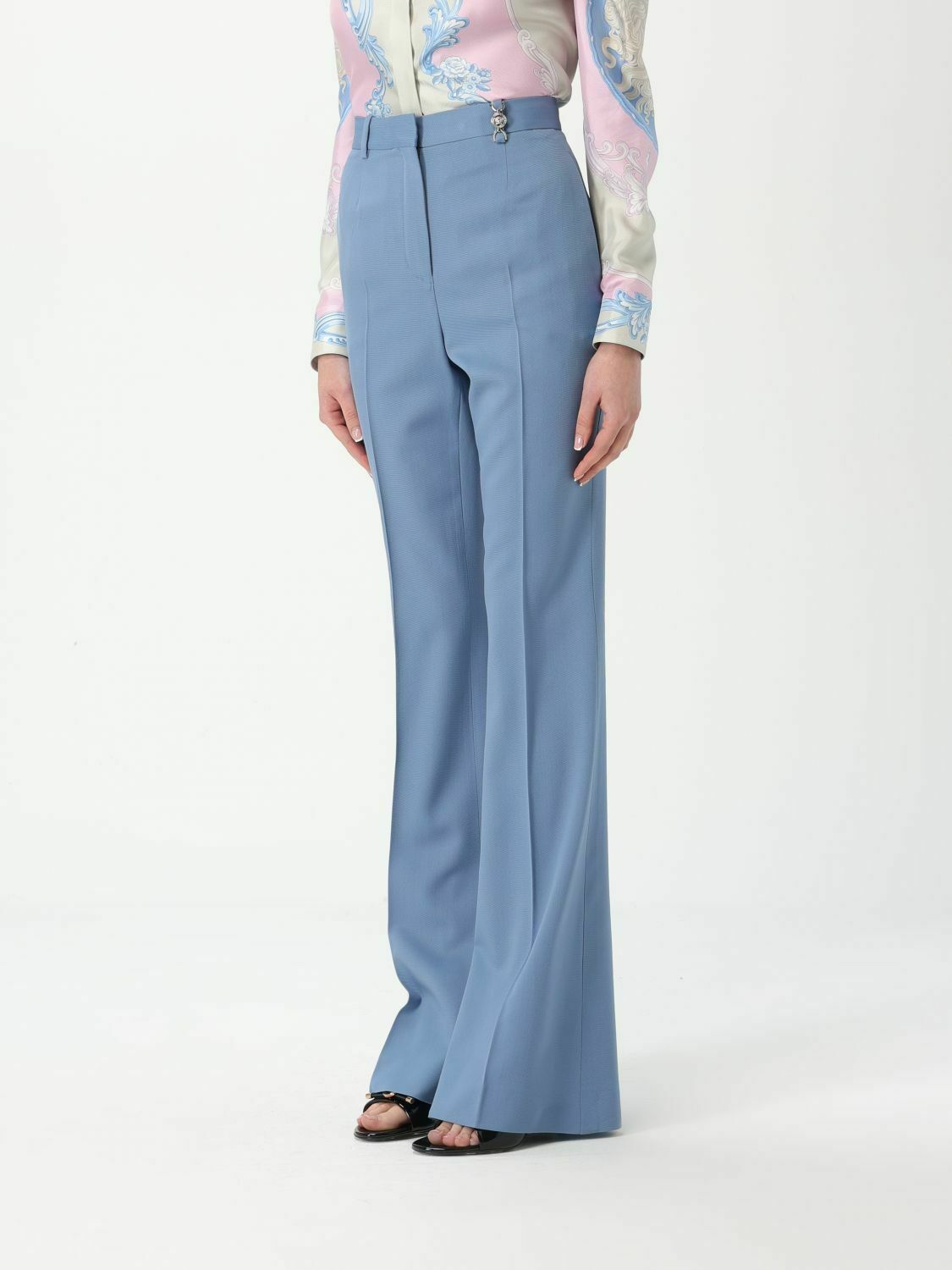 Flare Pants HighWaisted - Blue / 40 EU
