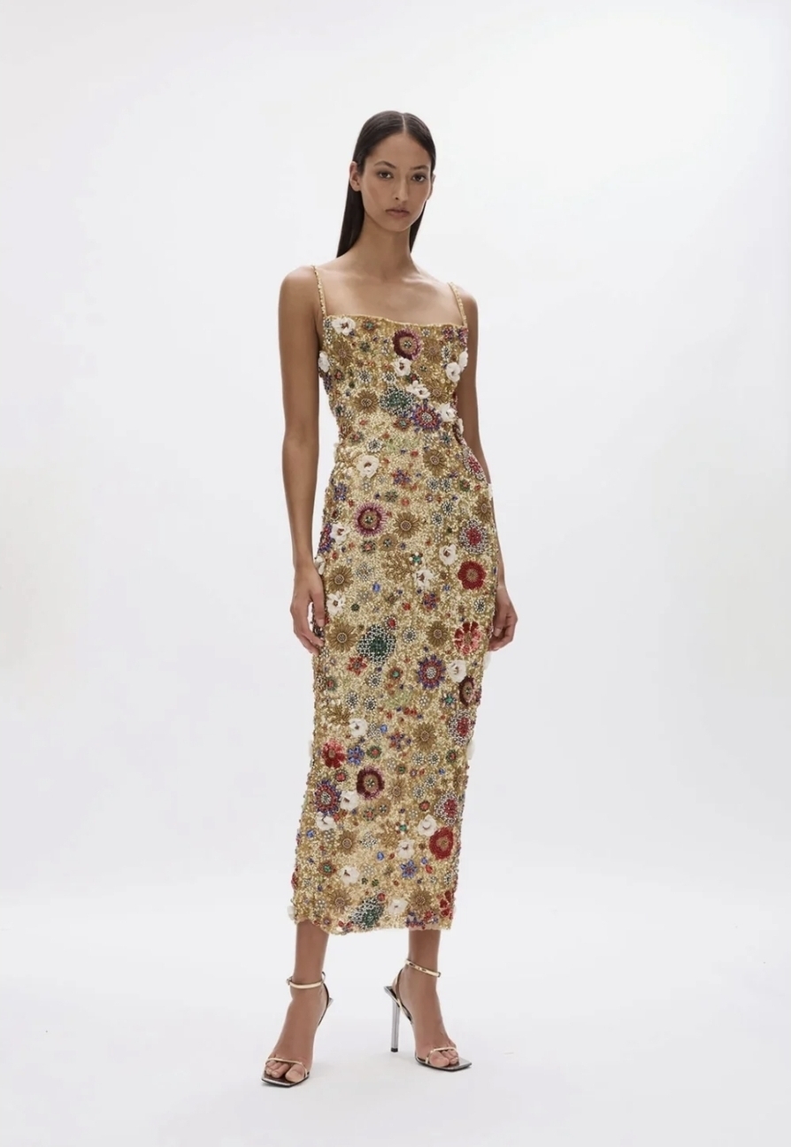 Francesca Gown Gold Size 10 + 12