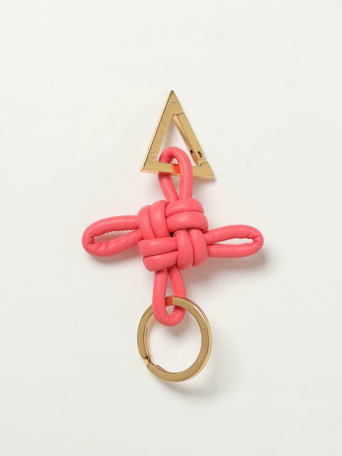 Knotted Leather Keychain - Blue / U EU