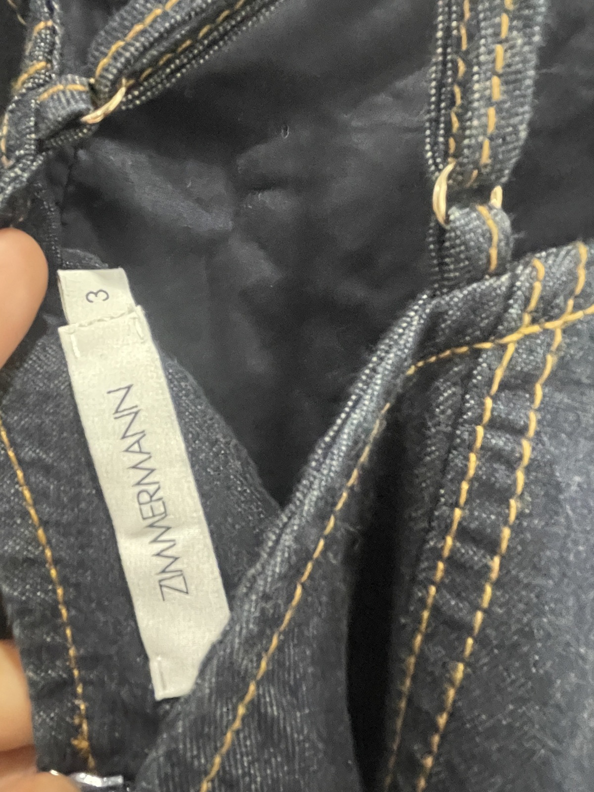 denim mini dress size 3