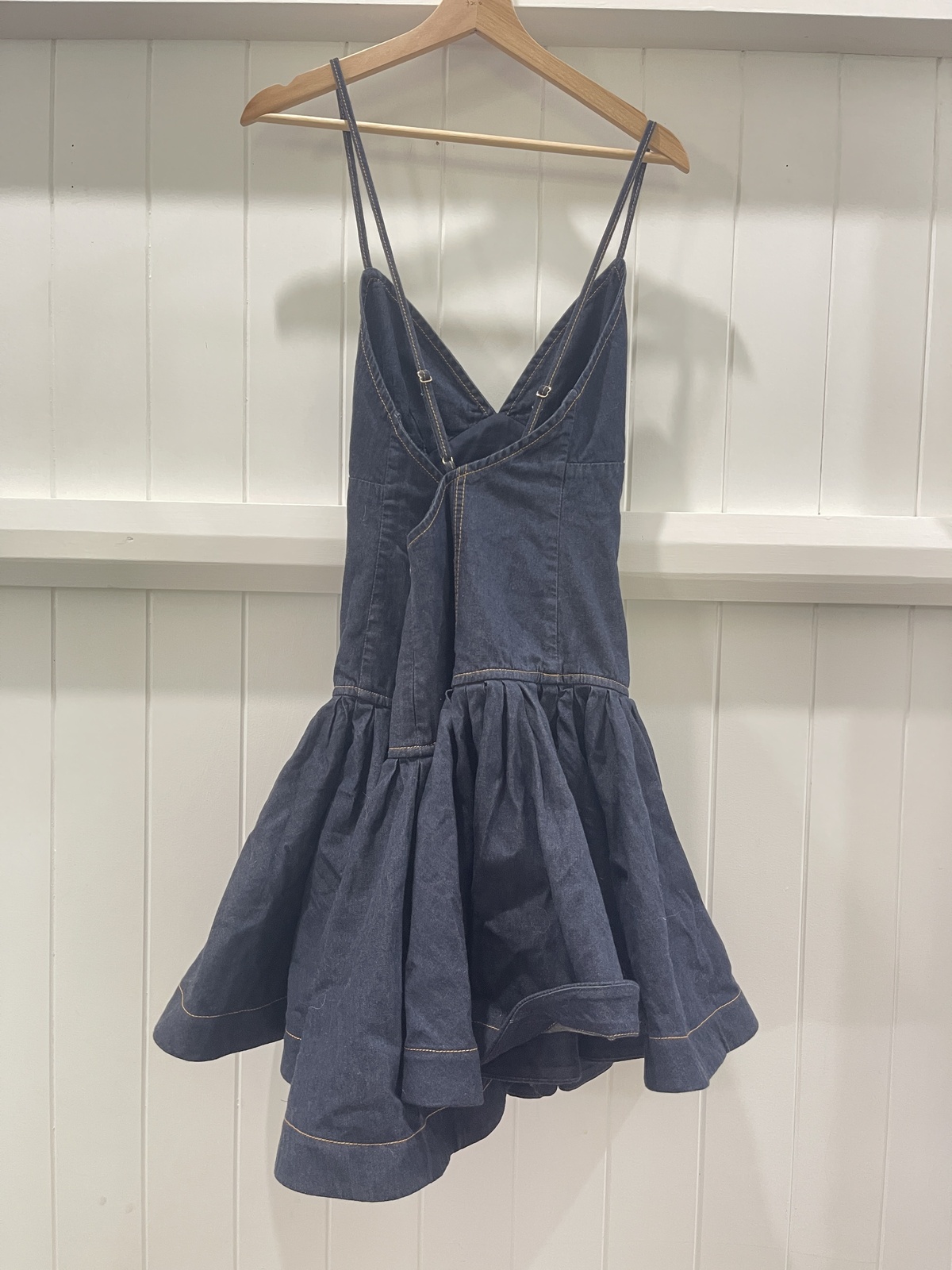 denim mini dress size 3