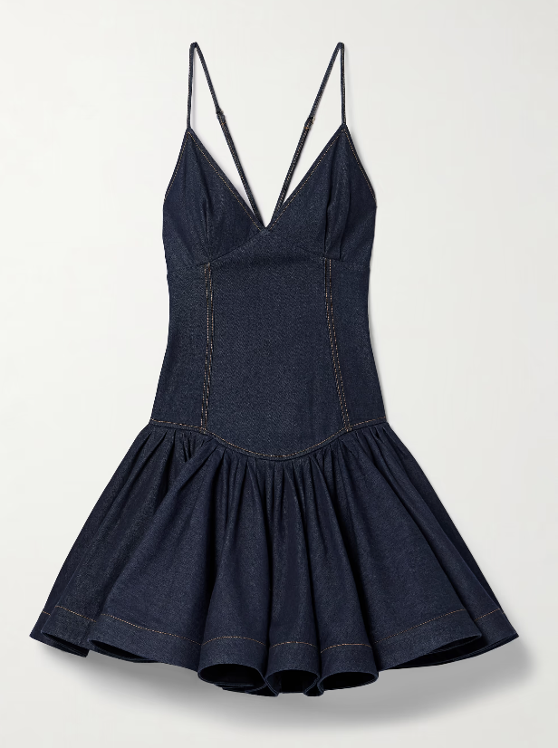 denim mini dress size 3