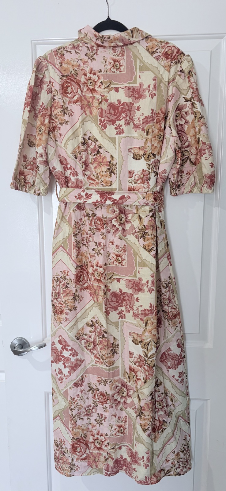 Vaughn Belted Dress. Vintage Floral Print. 