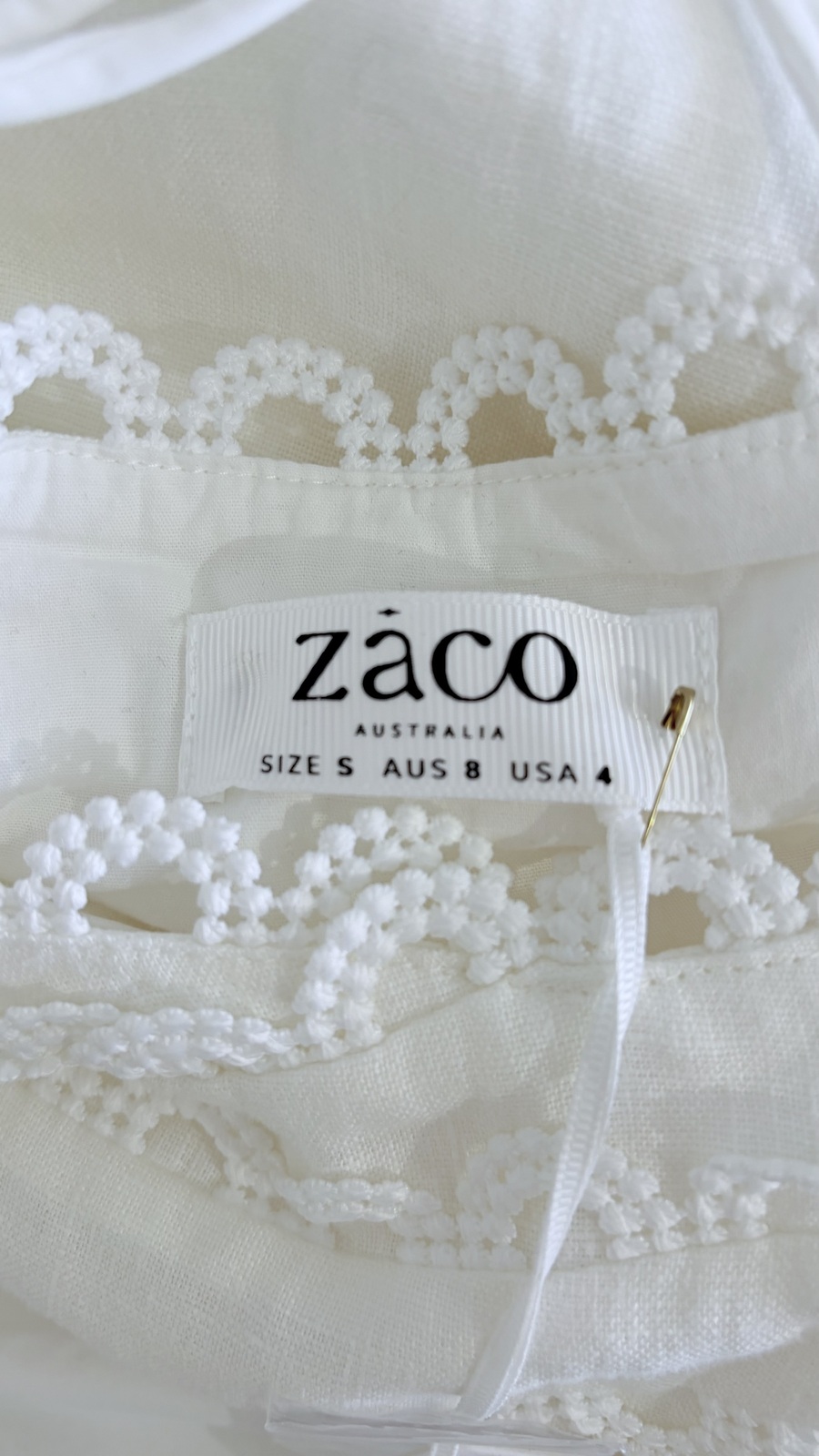 ZACO Terra White Linen Dress 