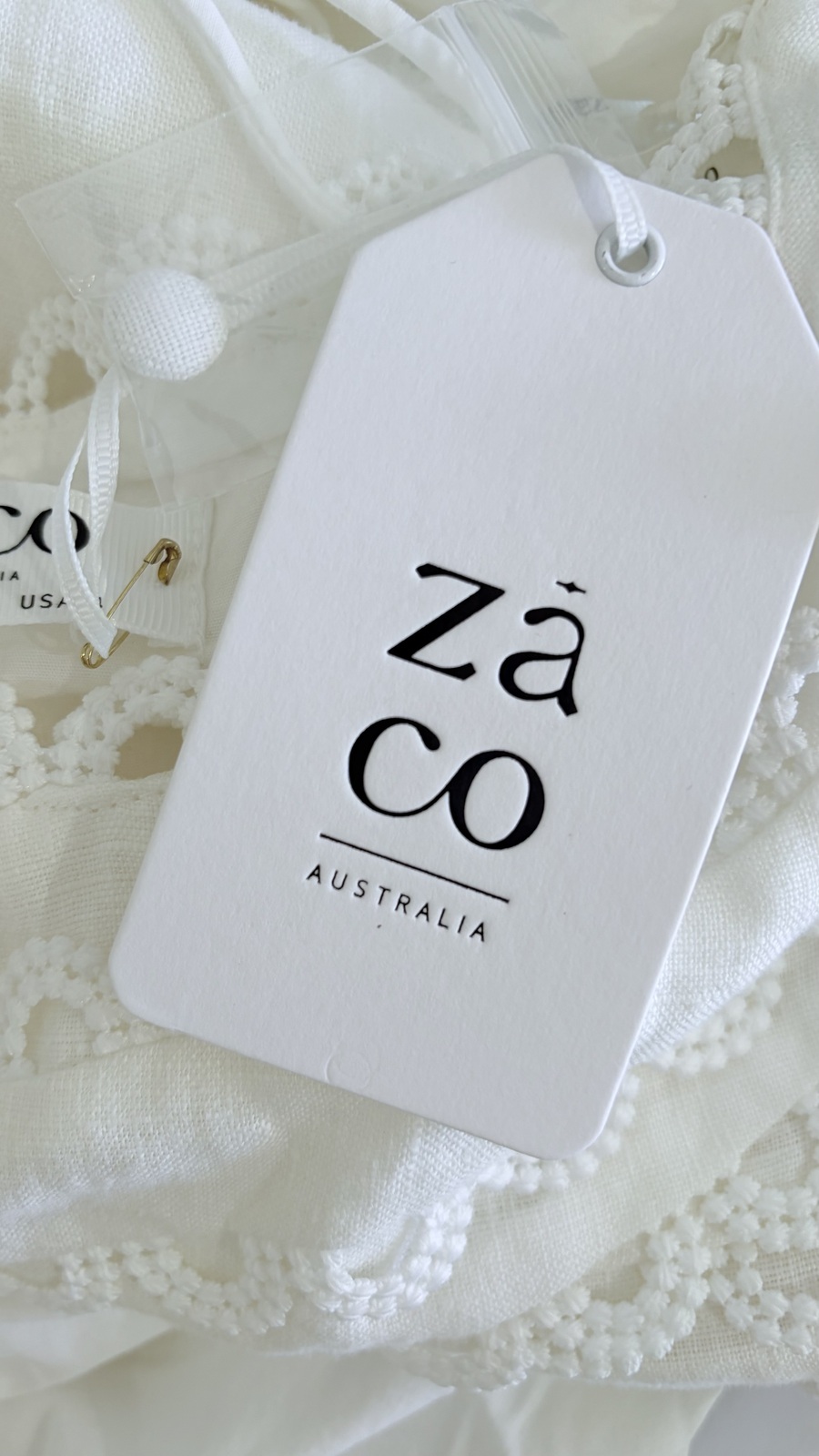 ZACO Terra White Linen Dress 