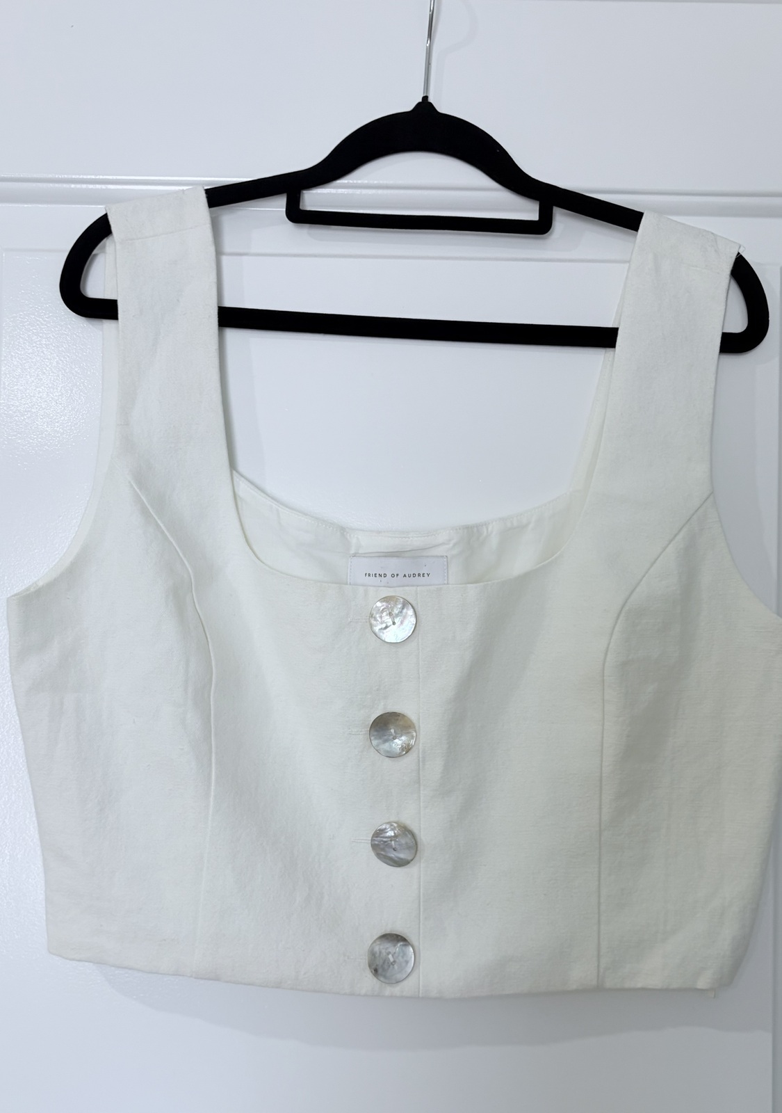 Astor Linen Crop Top 