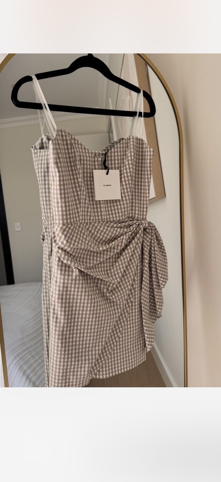 STRAPLESS WRAP MINI DRESS