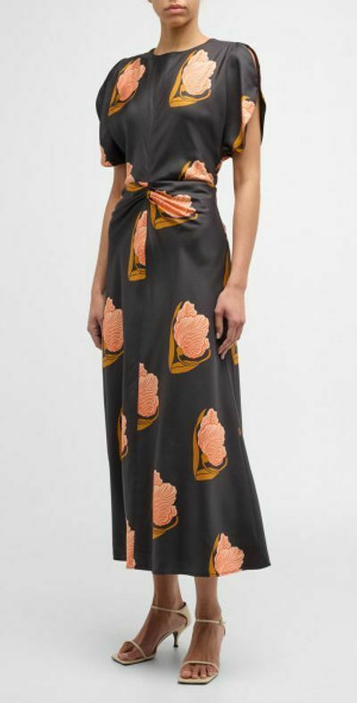 Linear Tulip Print Dress