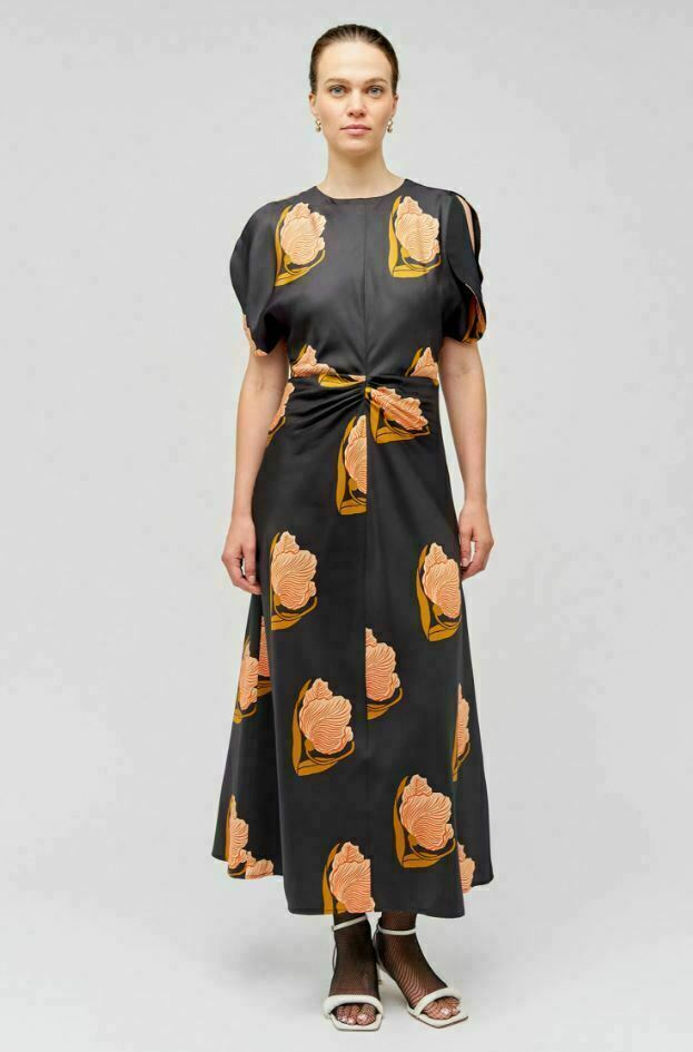 Linear Tulip Print Dress