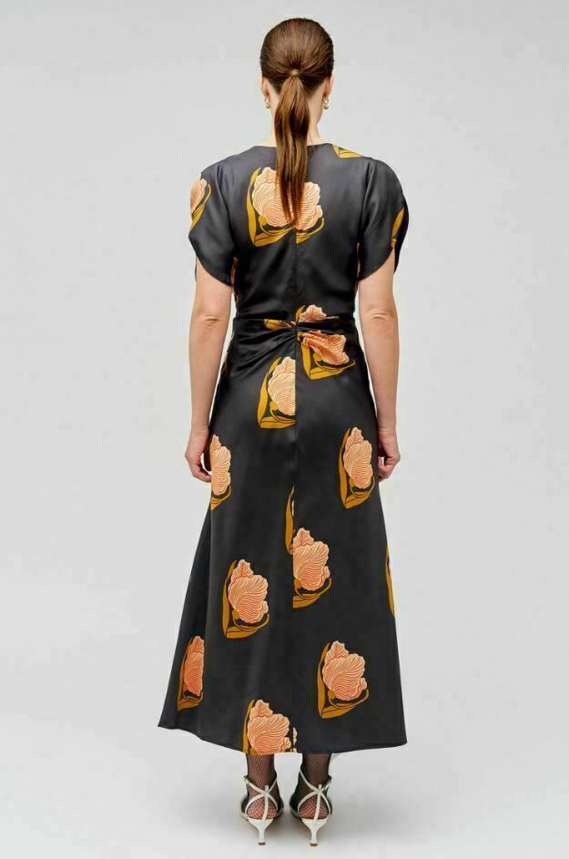 Linear Tulip Print Dress