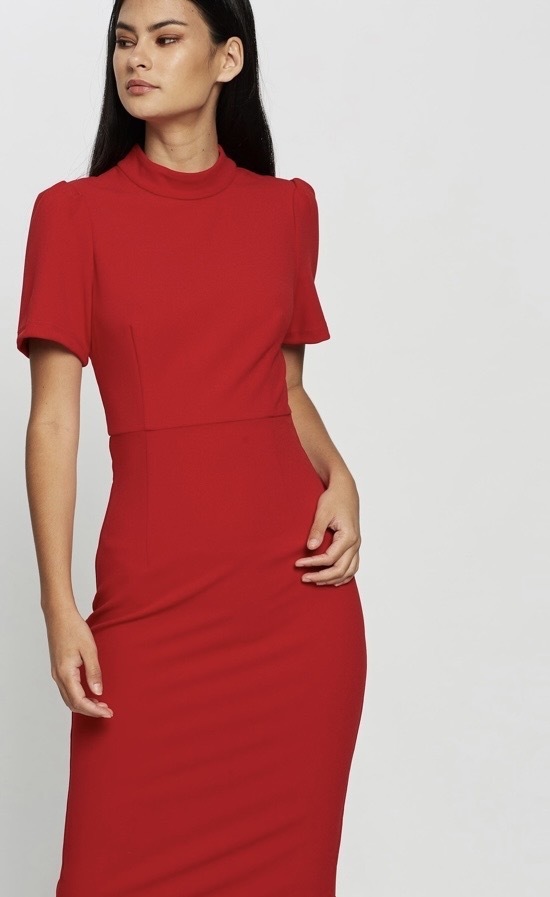 A moment in time red dress new with tags size 16