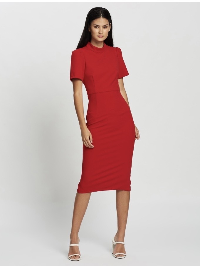 A moment in time red dress new with tags size 16