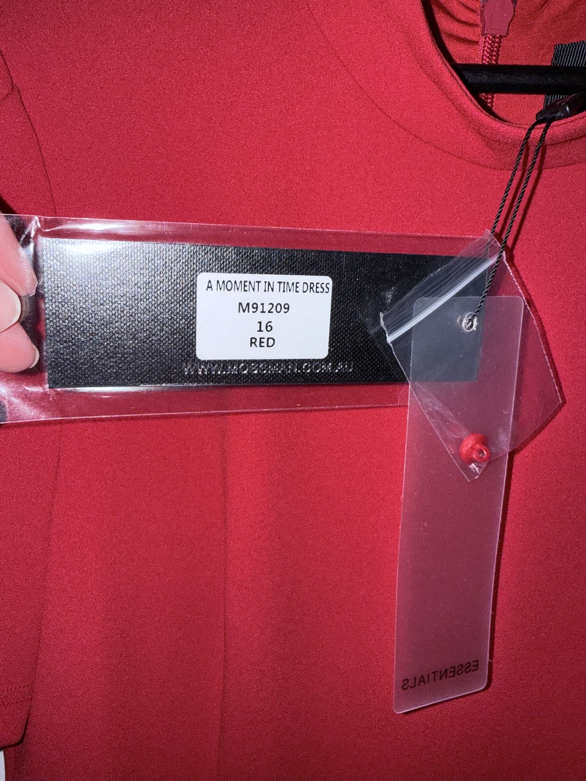 A moment in time red dress new with tags size 16