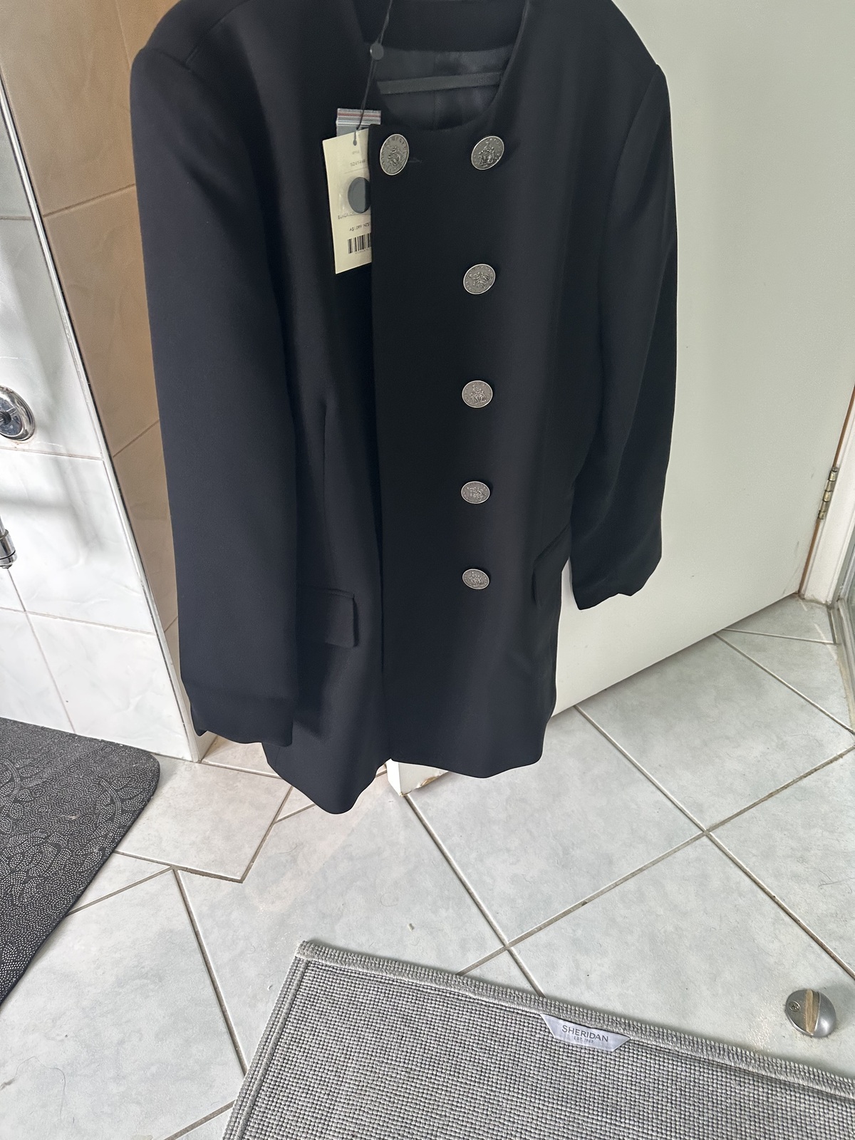 black Moneta crepe jacket, size 14. Sold out everywhere. 