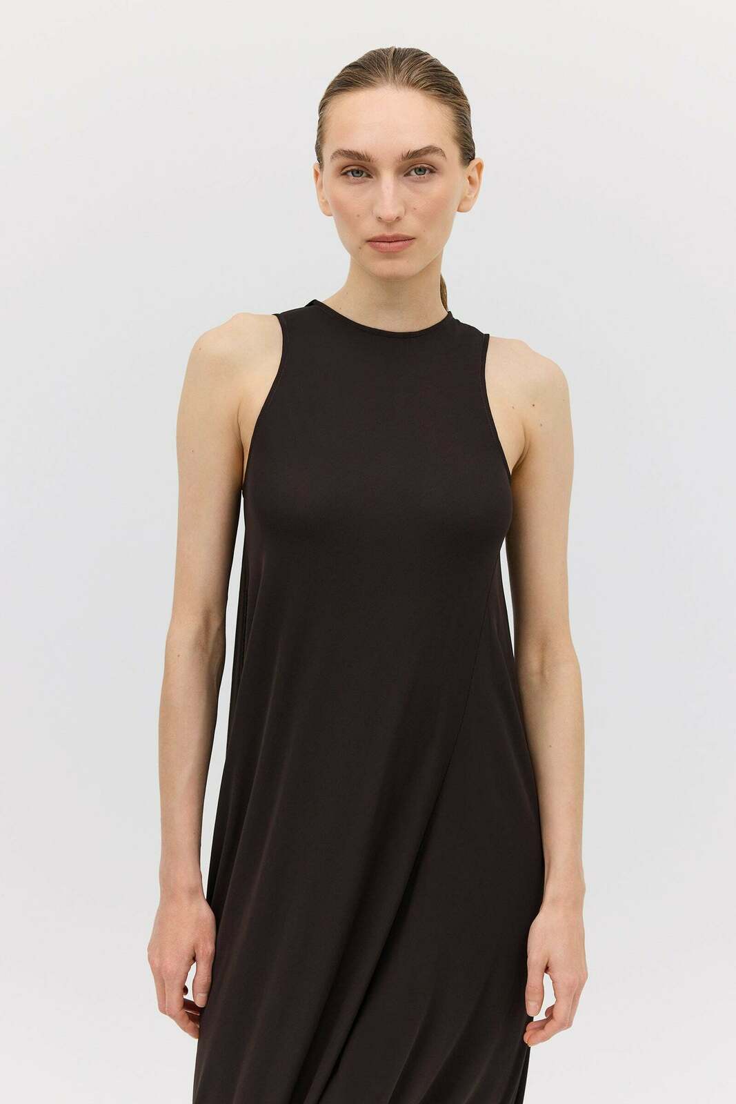 CHOCOLATE JERSEY RELEASE DRESS