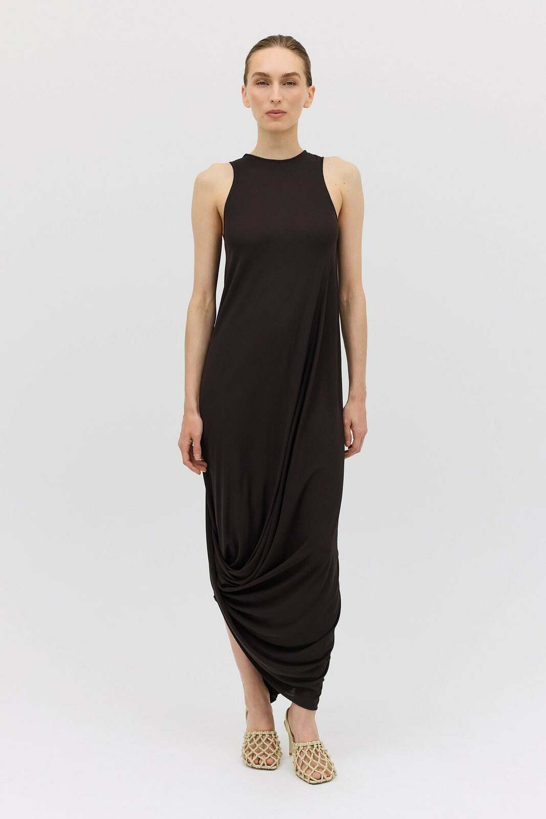 CHOCOLATE JERSEY RELEASE DRESS