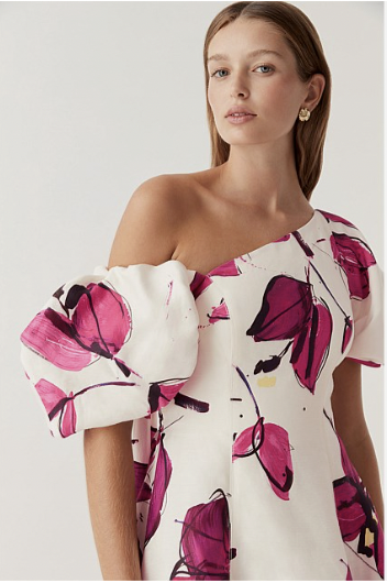 Arista Tulip Sleeve Midi Dress / Size AU12