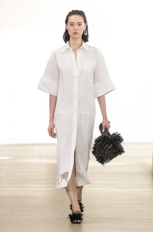 Agua embroidered shirtdress / Size 12AU / Pristine Condition