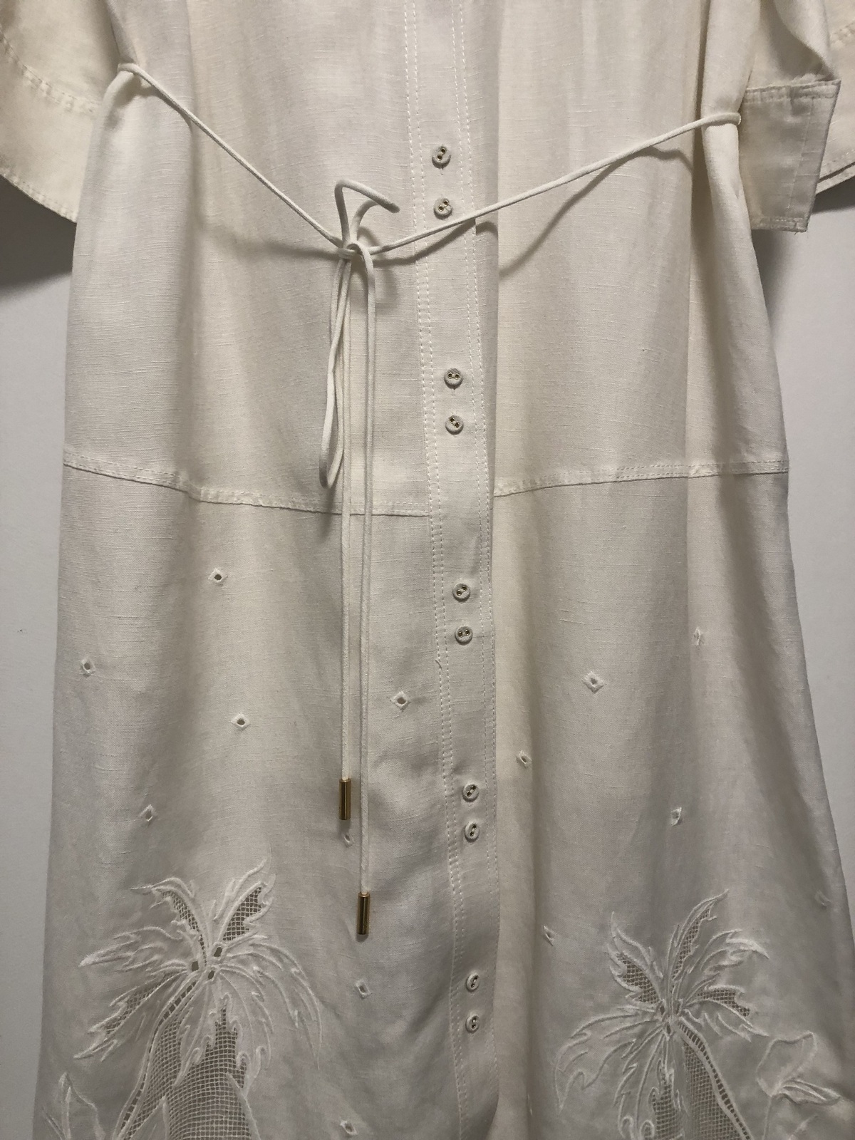 Agua embroidered shirtdress / Size 12AU / Pristine Condition