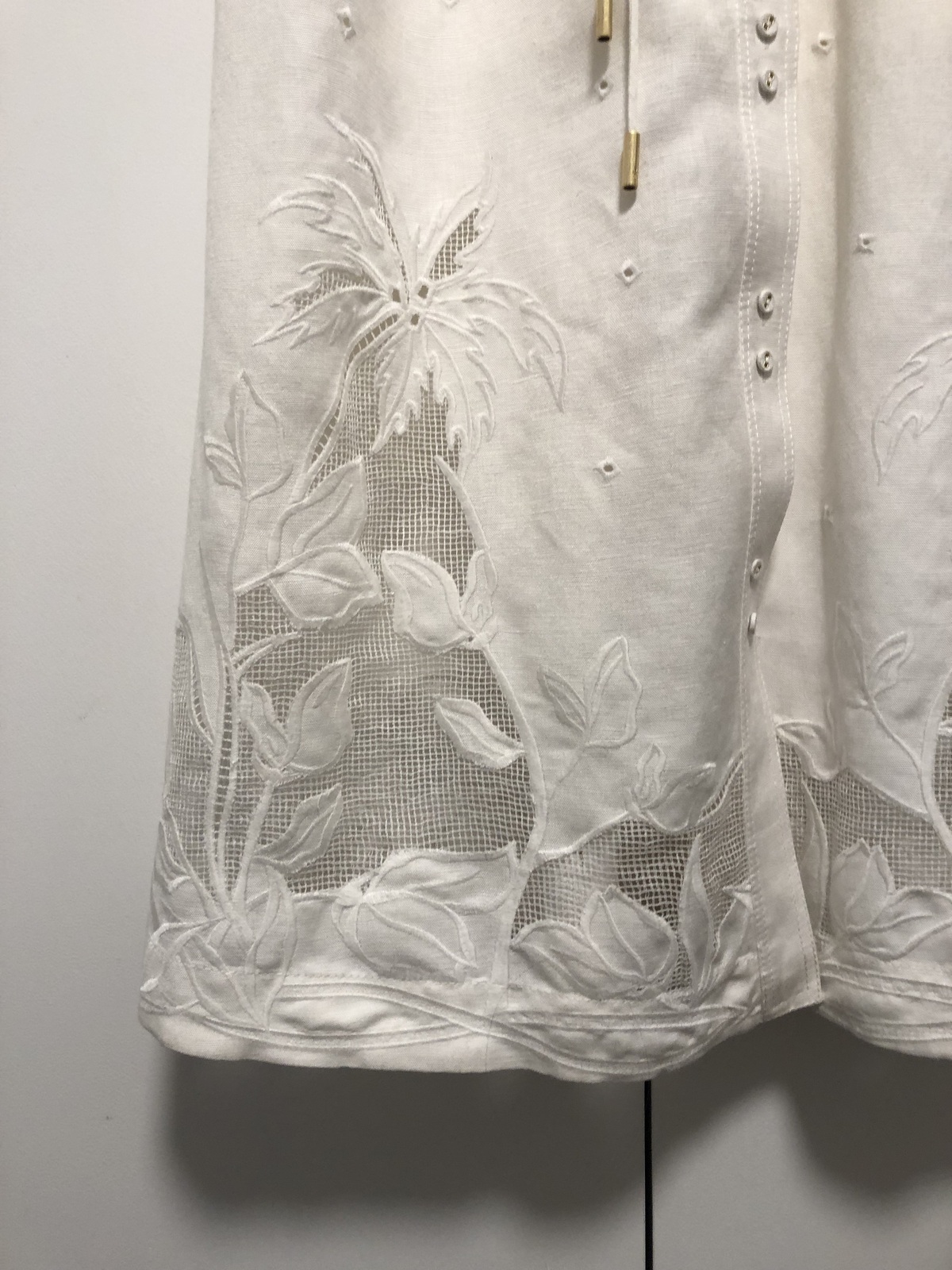 Agua embroidered shirtdress / Size 12AU / Pristine Condition