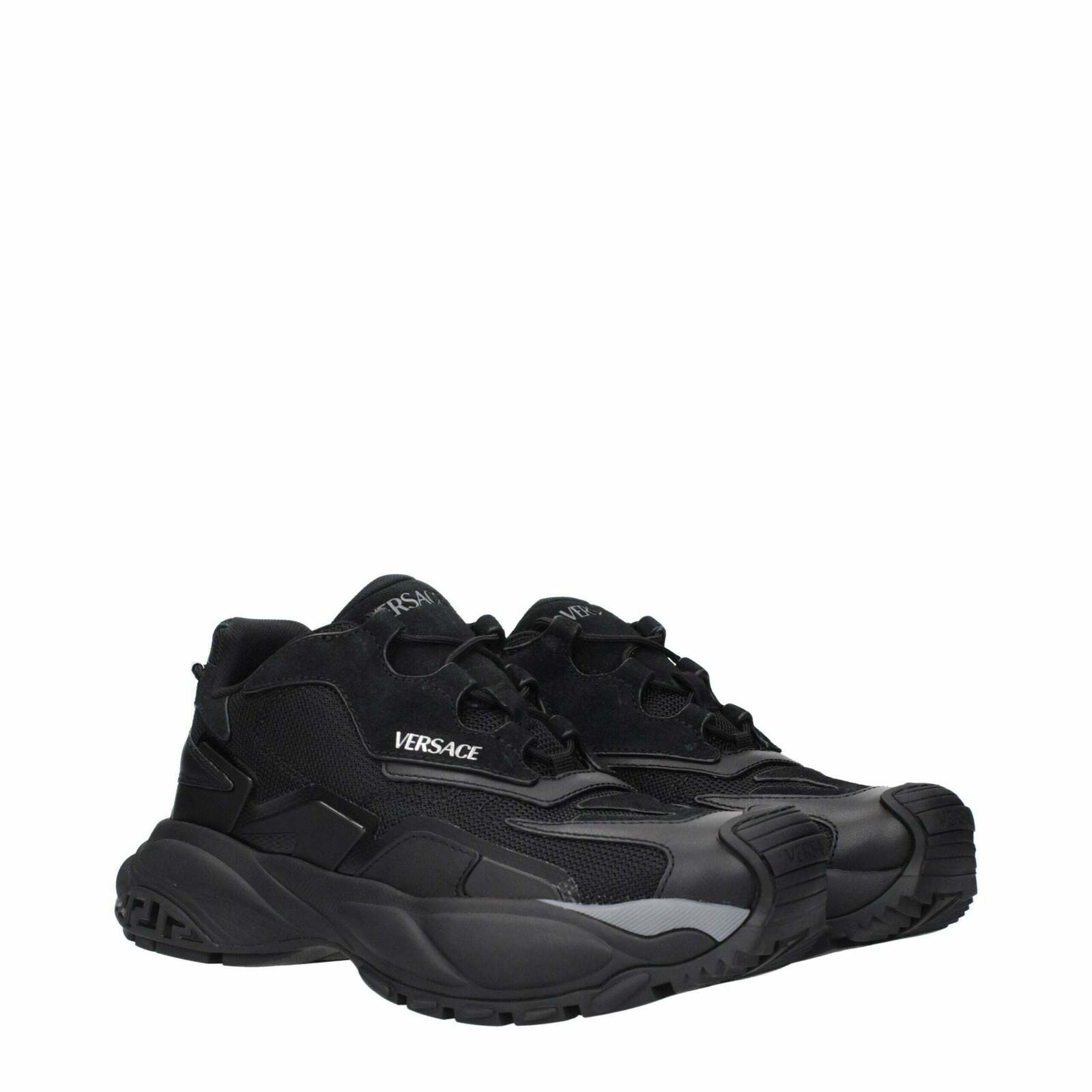 Fabric Athletic Sneakers - Black / EU45/US12