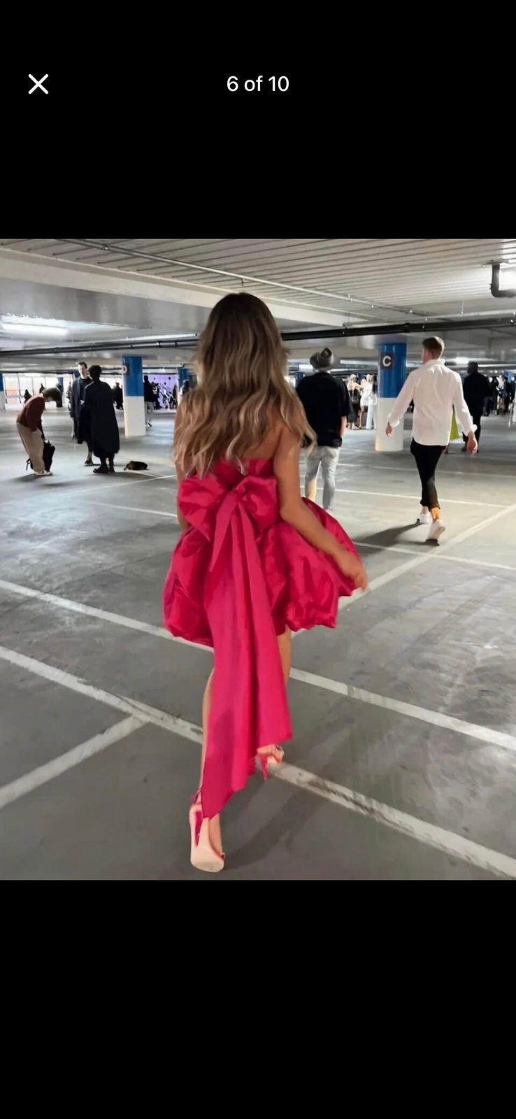 Paciere bubble hem midi dress 16