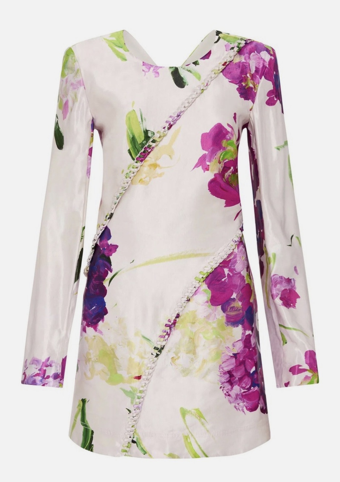 Arbour Whipstitch Mini Dress Wild Hydrangea Floral