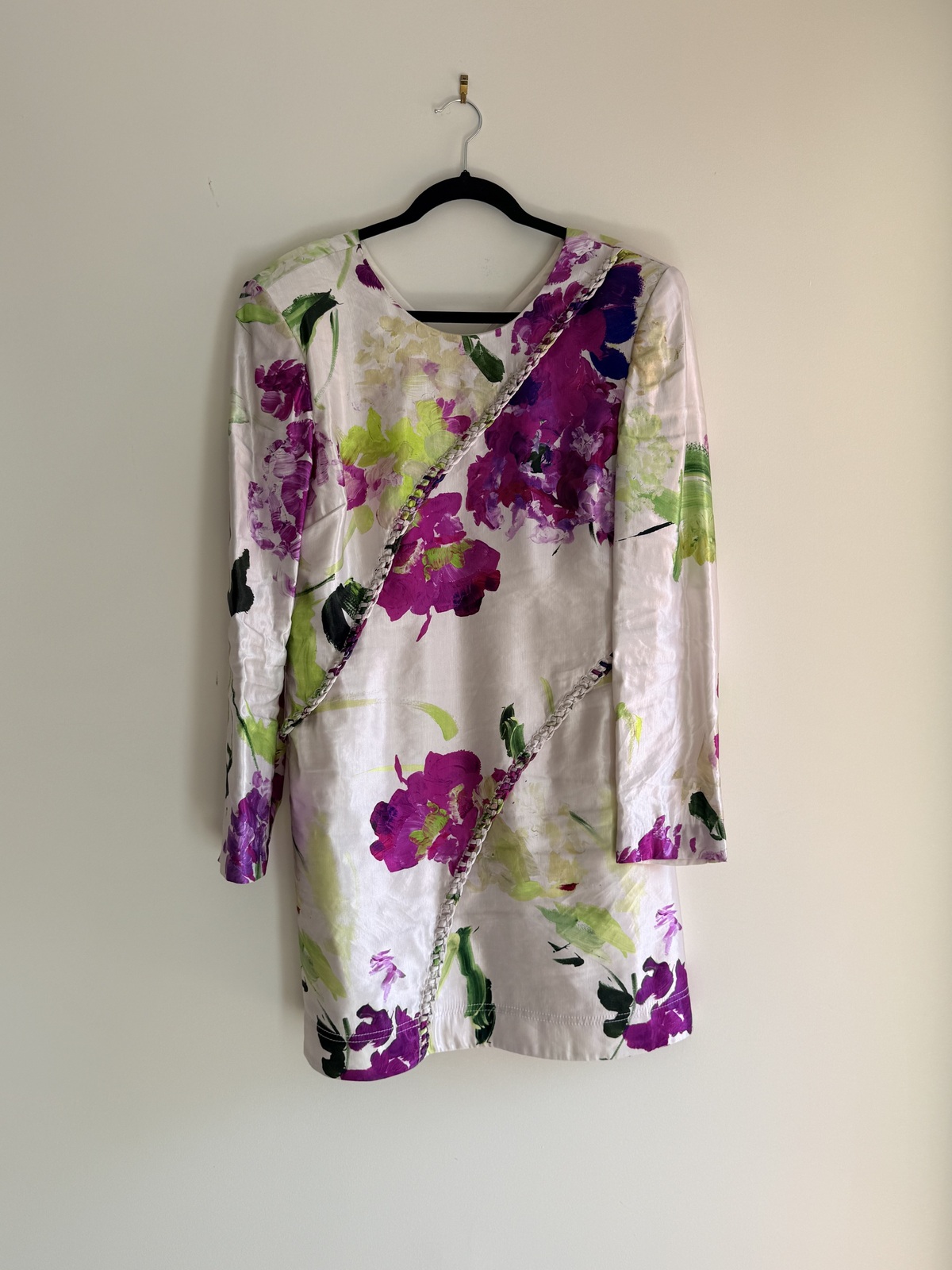 Arbour Whipstitch Mini Dress Wild Hydrangea Floral