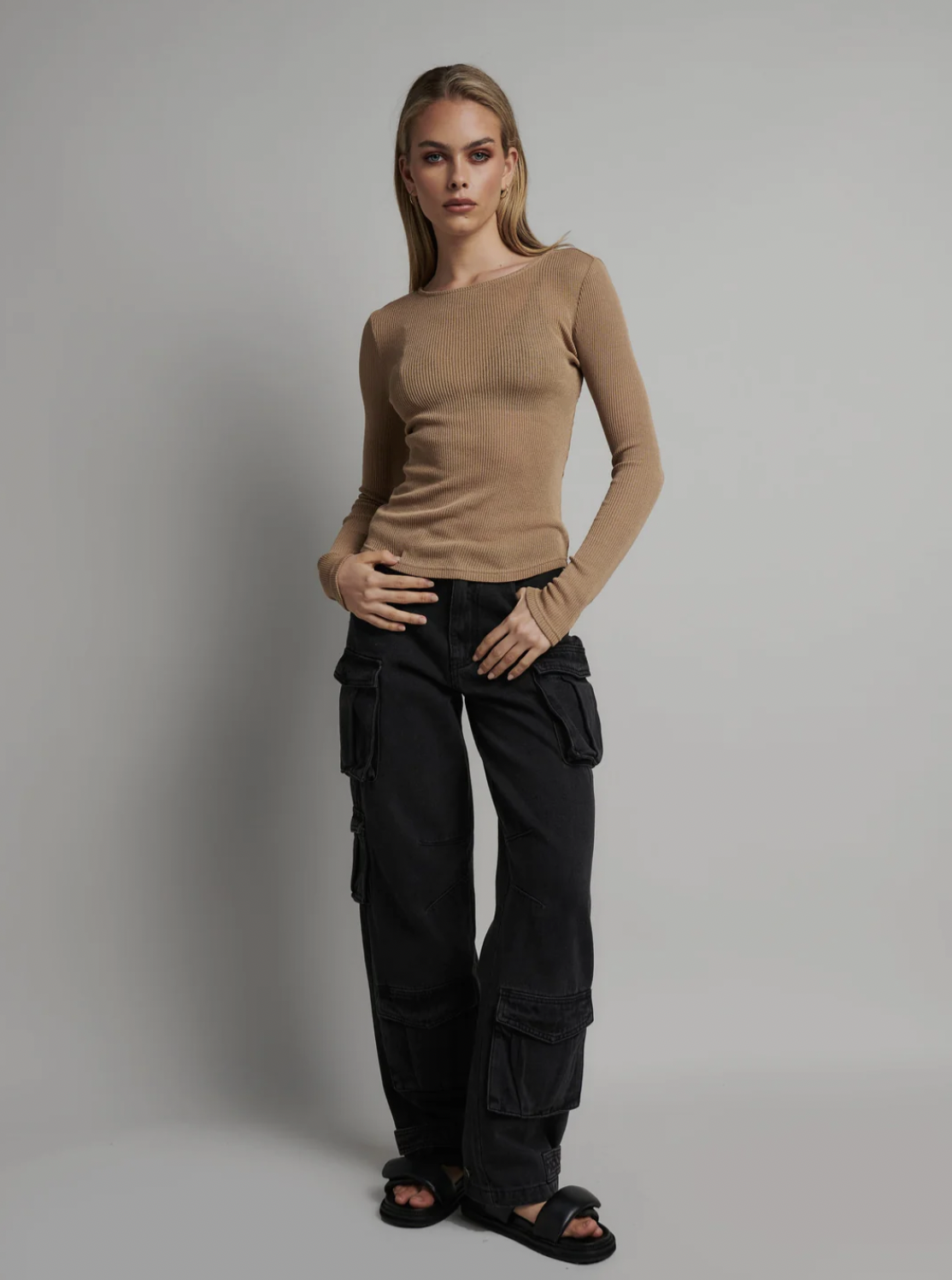 Womens Myles Crew Neck Long Sleeve Top