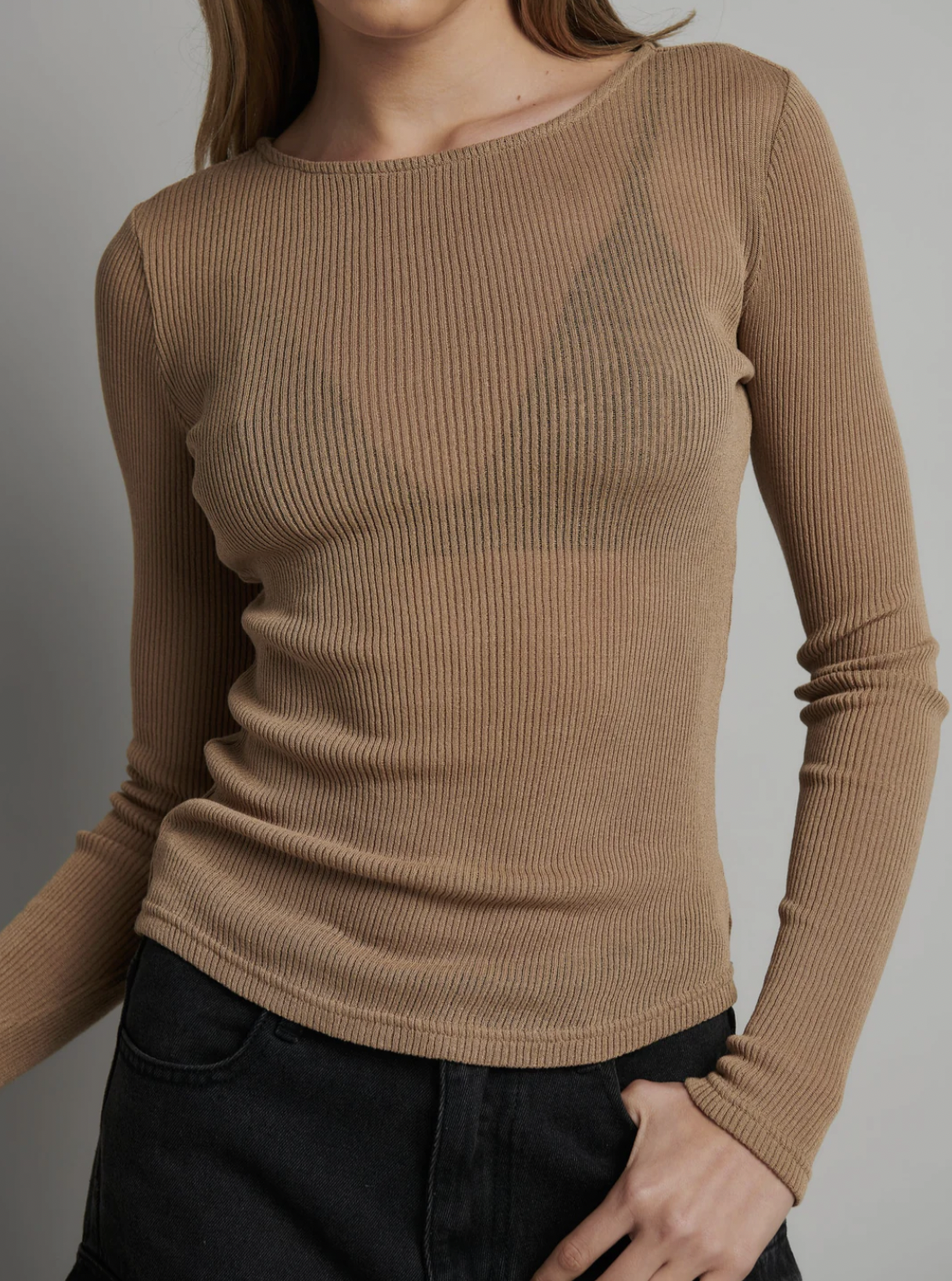 Womens Myles Crew Neck Long Sleeve Top