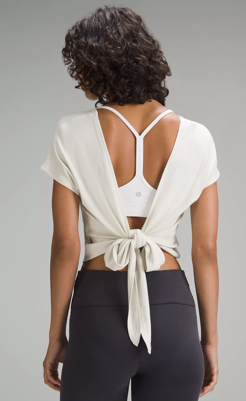 Adjustable Ties Short-Sleeve Shirt