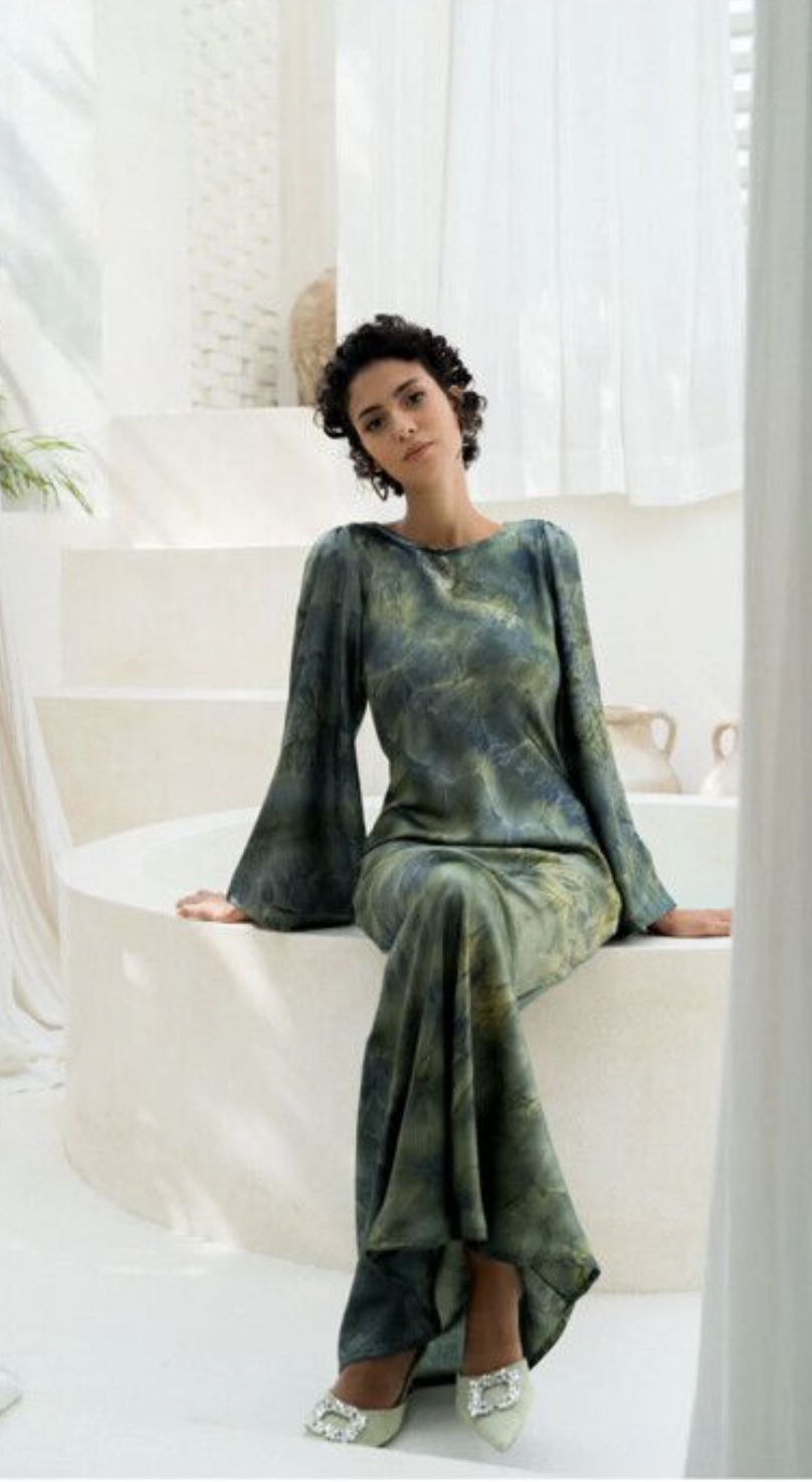Emerald Green Sea Dress