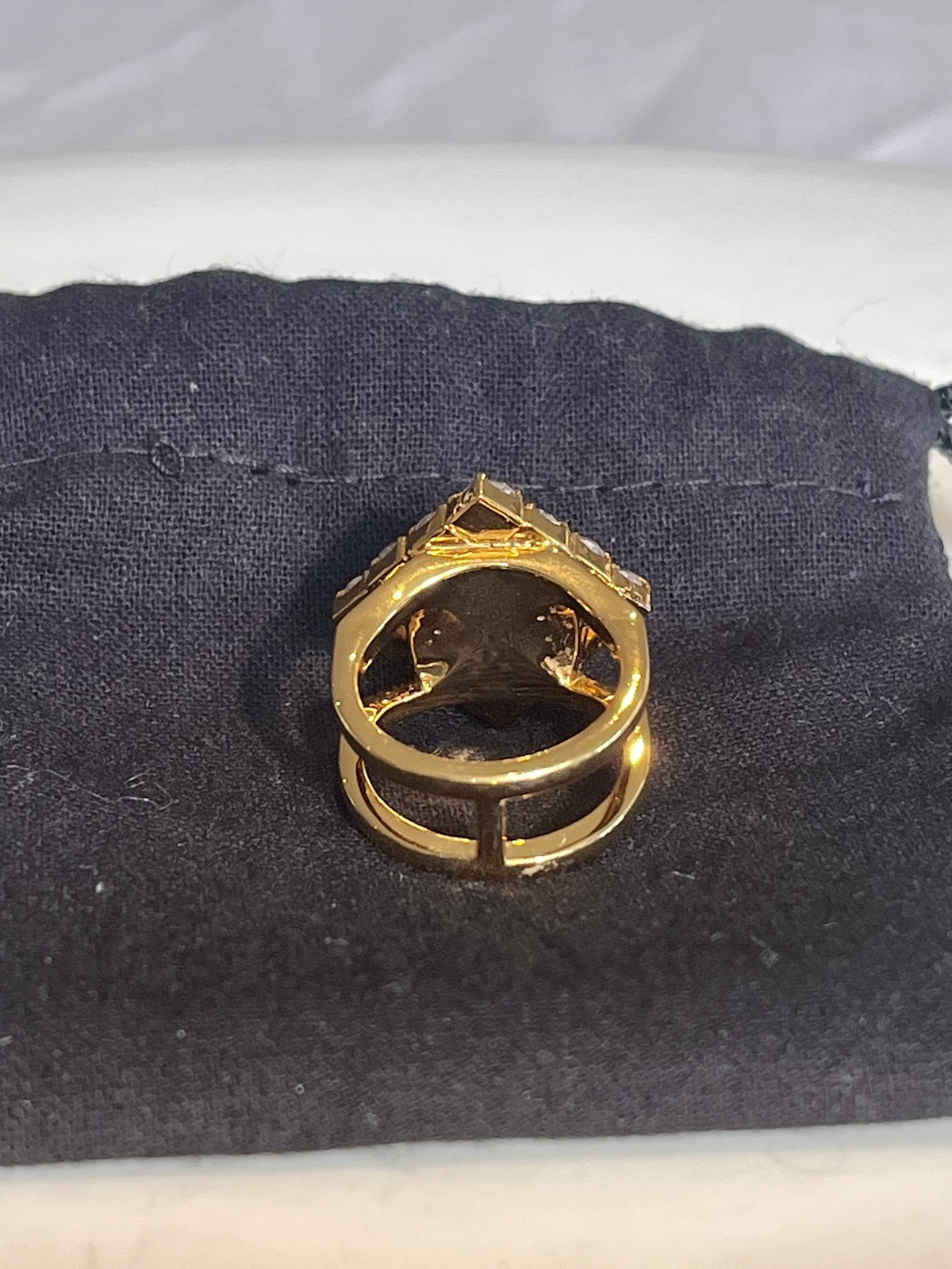 SPACE DUST RING 18K GOLD PLATED SIZE 8 - RRP $99.95