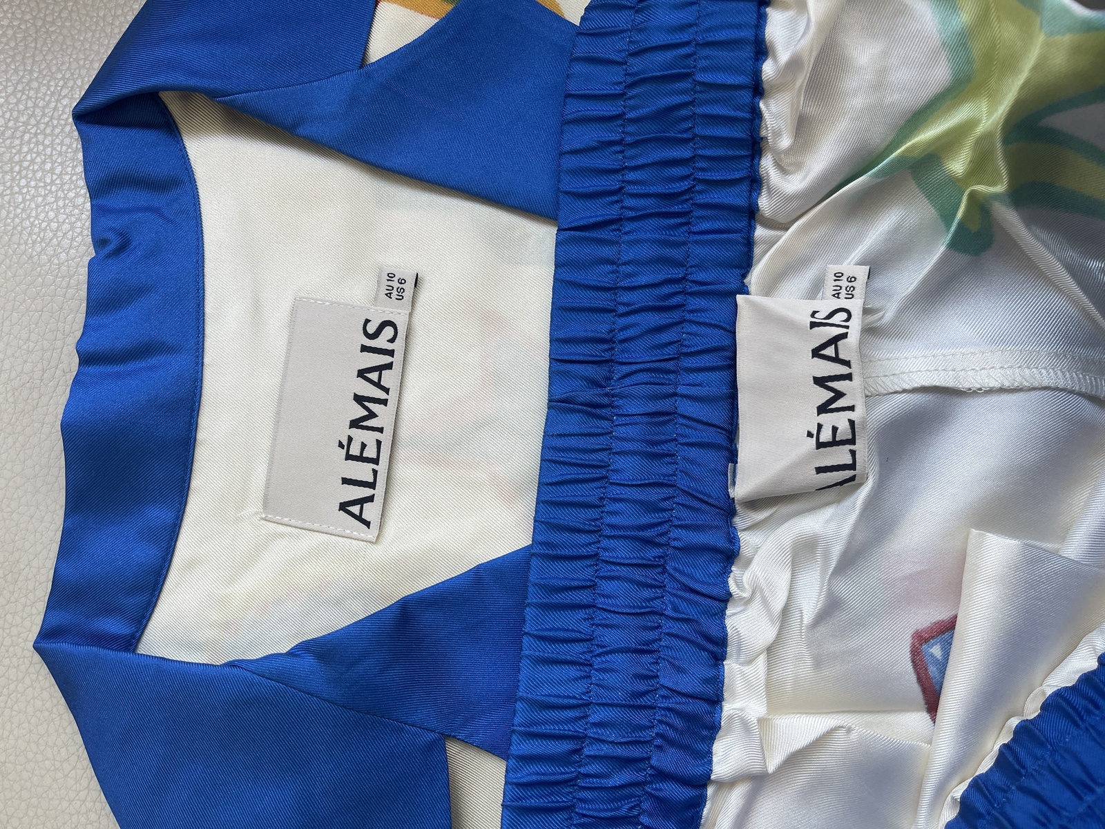 roller silk shirt and pants set