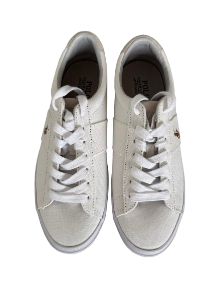 Sayer white canvas sneakers