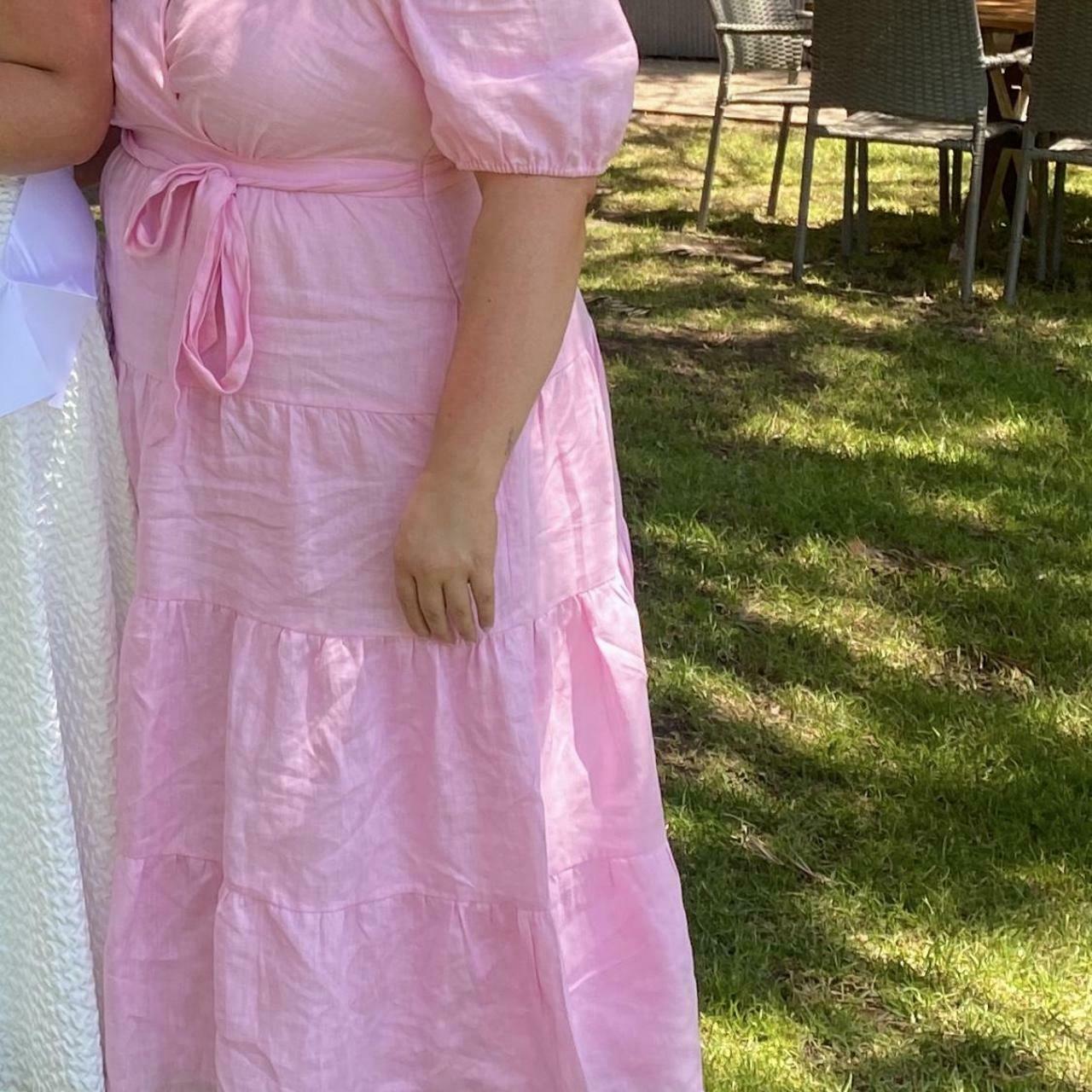 Mara Curve Tiered Wrap Midi Dress