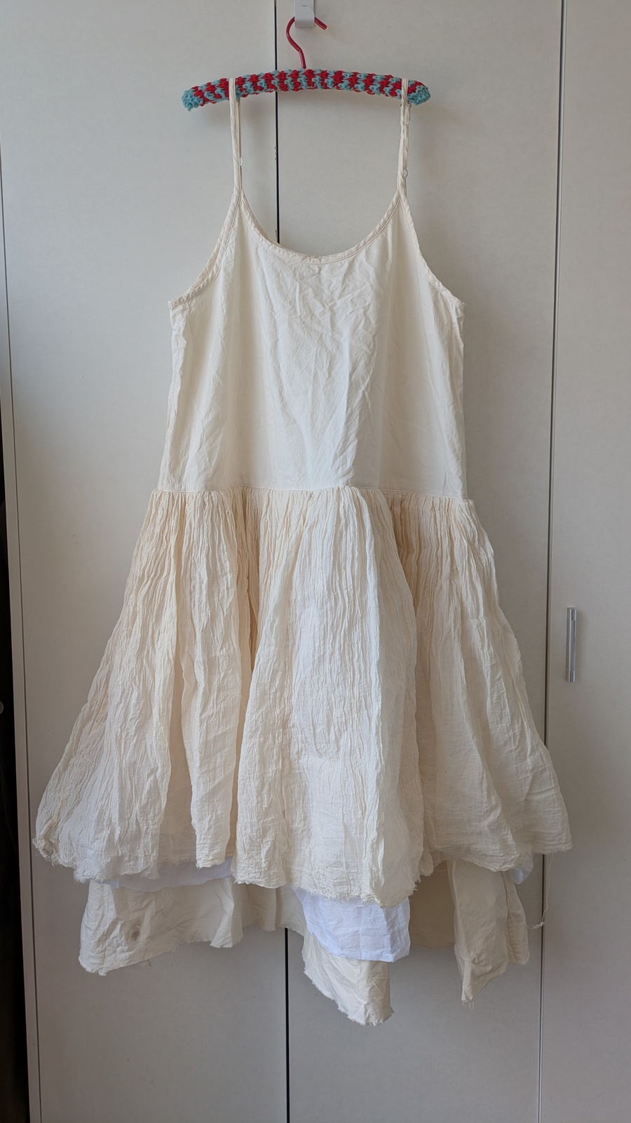  Amélie Tutu Slip Dress Gauze Cotton Short - Warm White