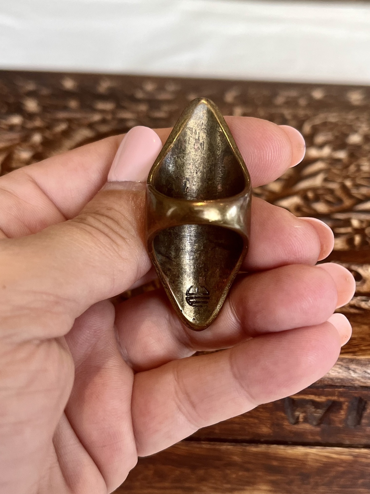 PARIS IN SUMMER BRASS RING - SIZE M/L - 7