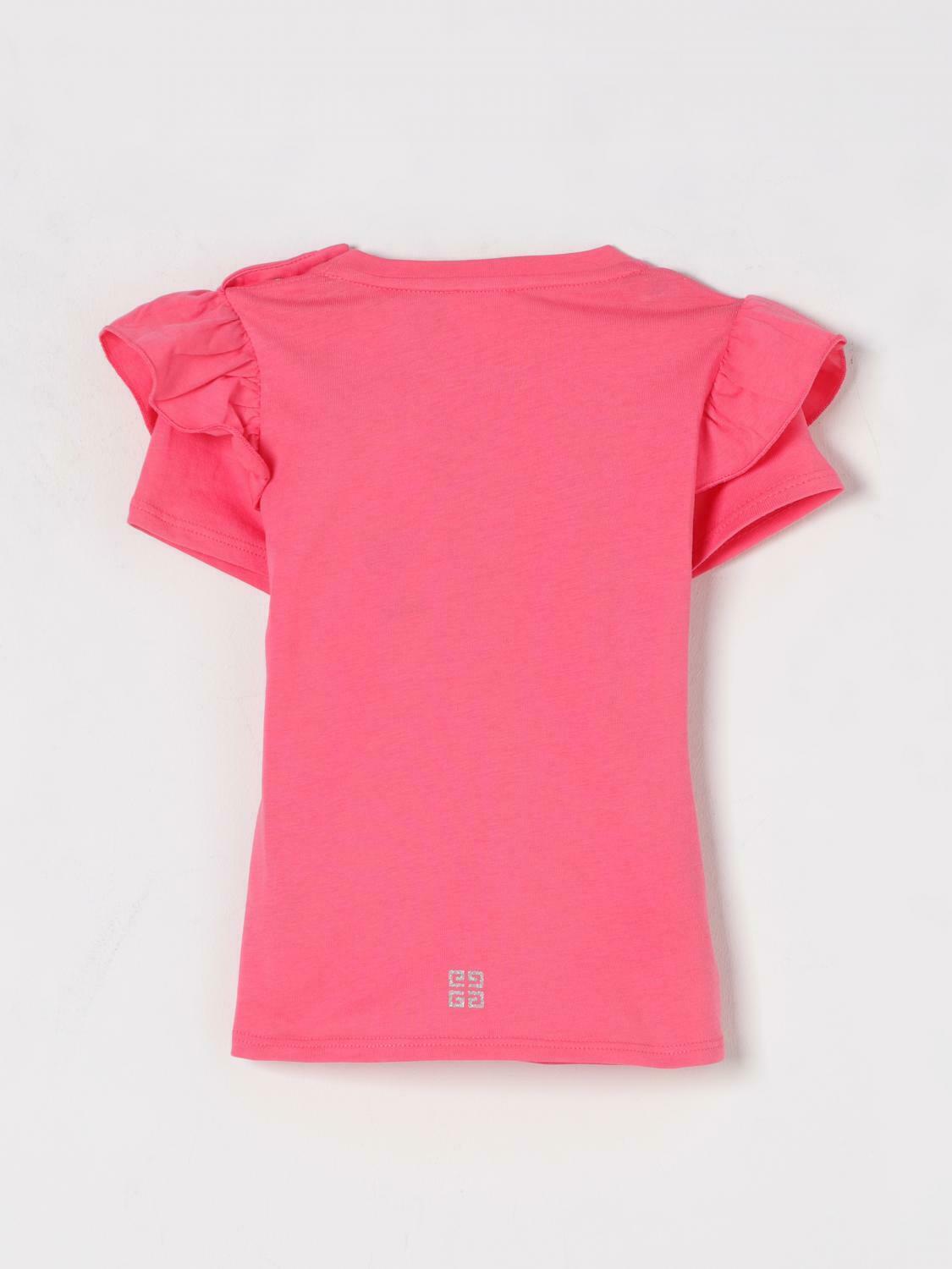 Ruffle Sleeve Baby Tee - Fuchsia / 3 EU