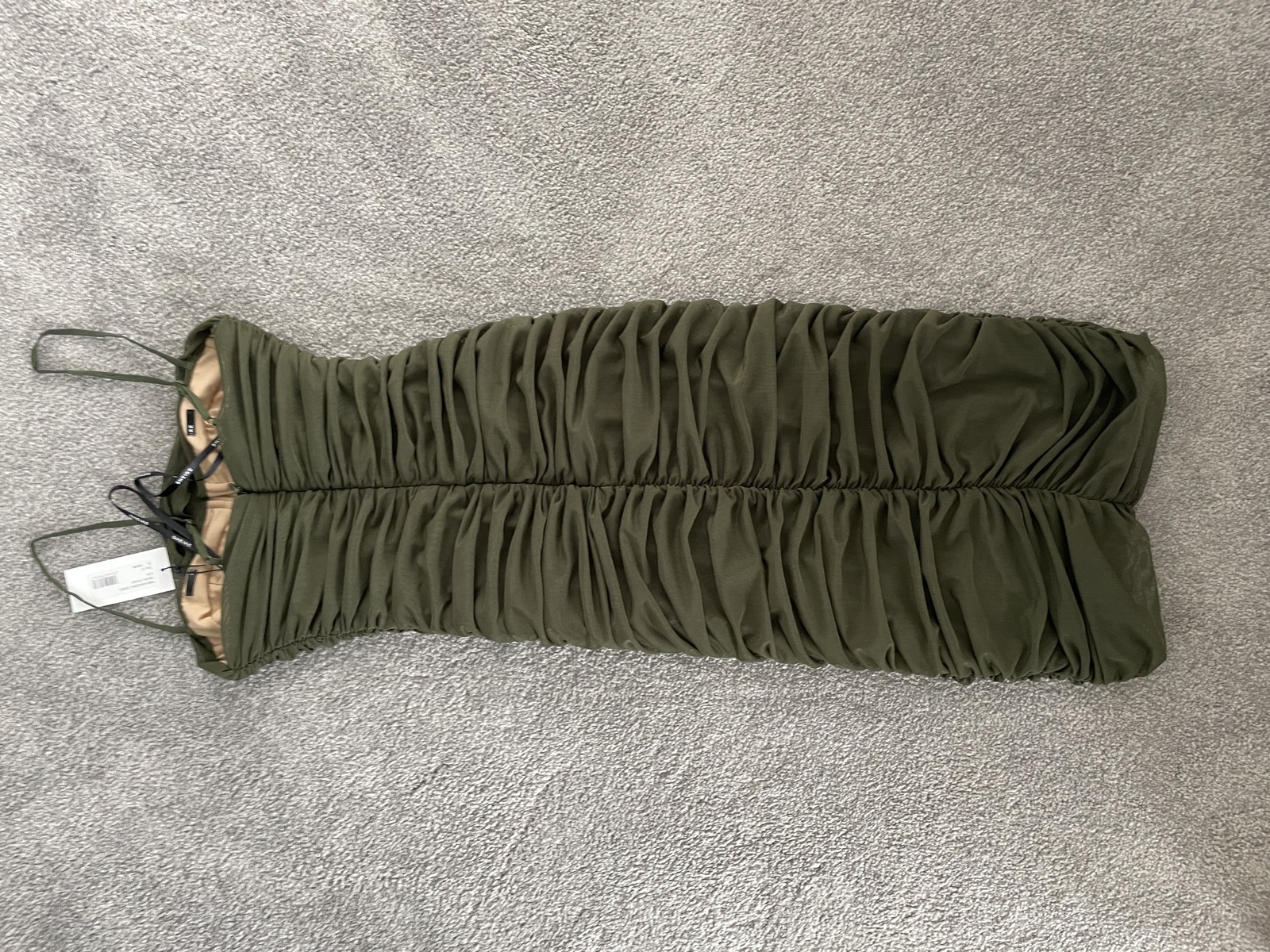 khaki mini dress brand new 